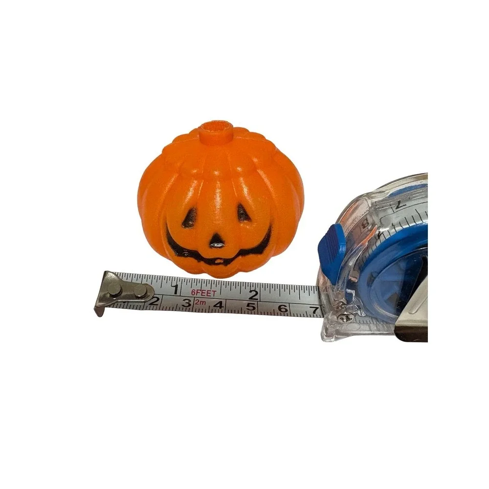 5 Vtg 80's Halloween 2 Sided Pumpkin Jack O Lantern Blow Mold String Light Cover